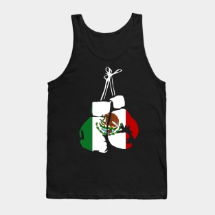 Mexico boxing gloves with Mexican flag for boxer Tank Top